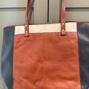 Fossil Multi-Color Leather Tote